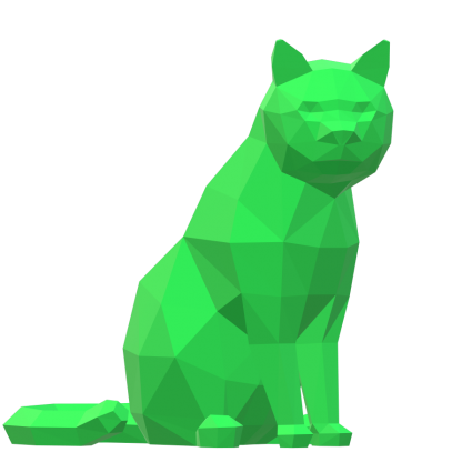 statue-chat-assis-origami